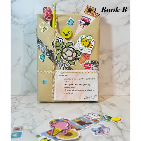 Kids' Blind Date With A Book: Mystery Story Gift Set, Stickers & Bookmark - Picture 3 of 3